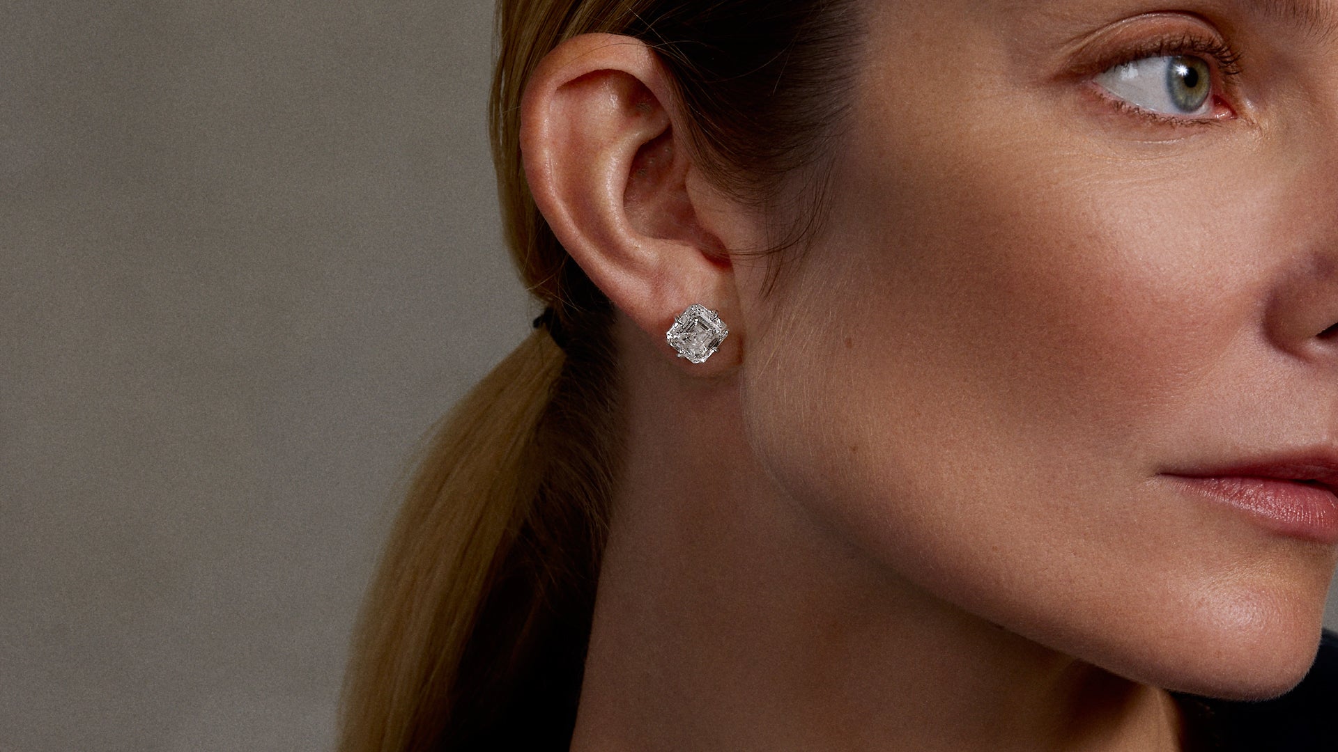 lab grown diamond earring