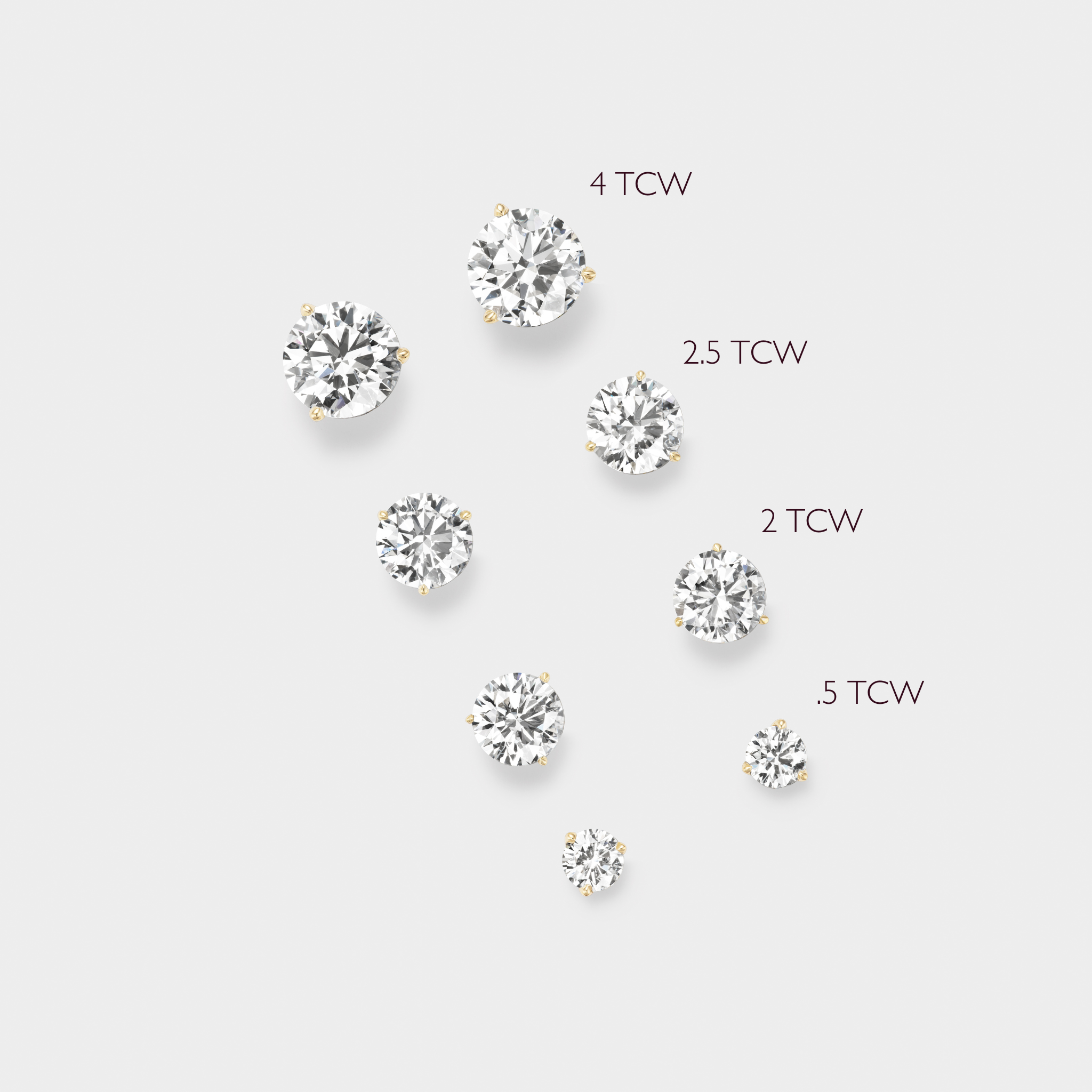 3-Prong Martini Studs