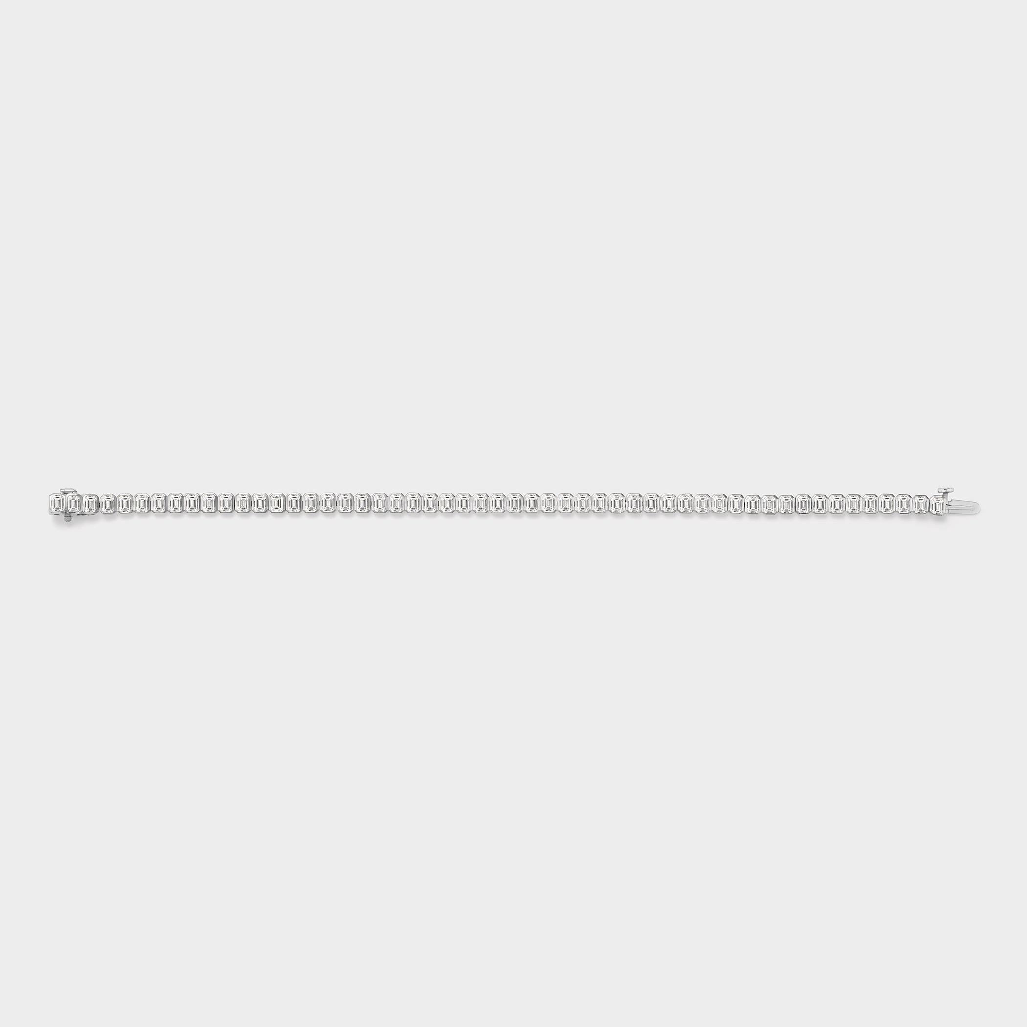 white gold emerald tennis bracelet 