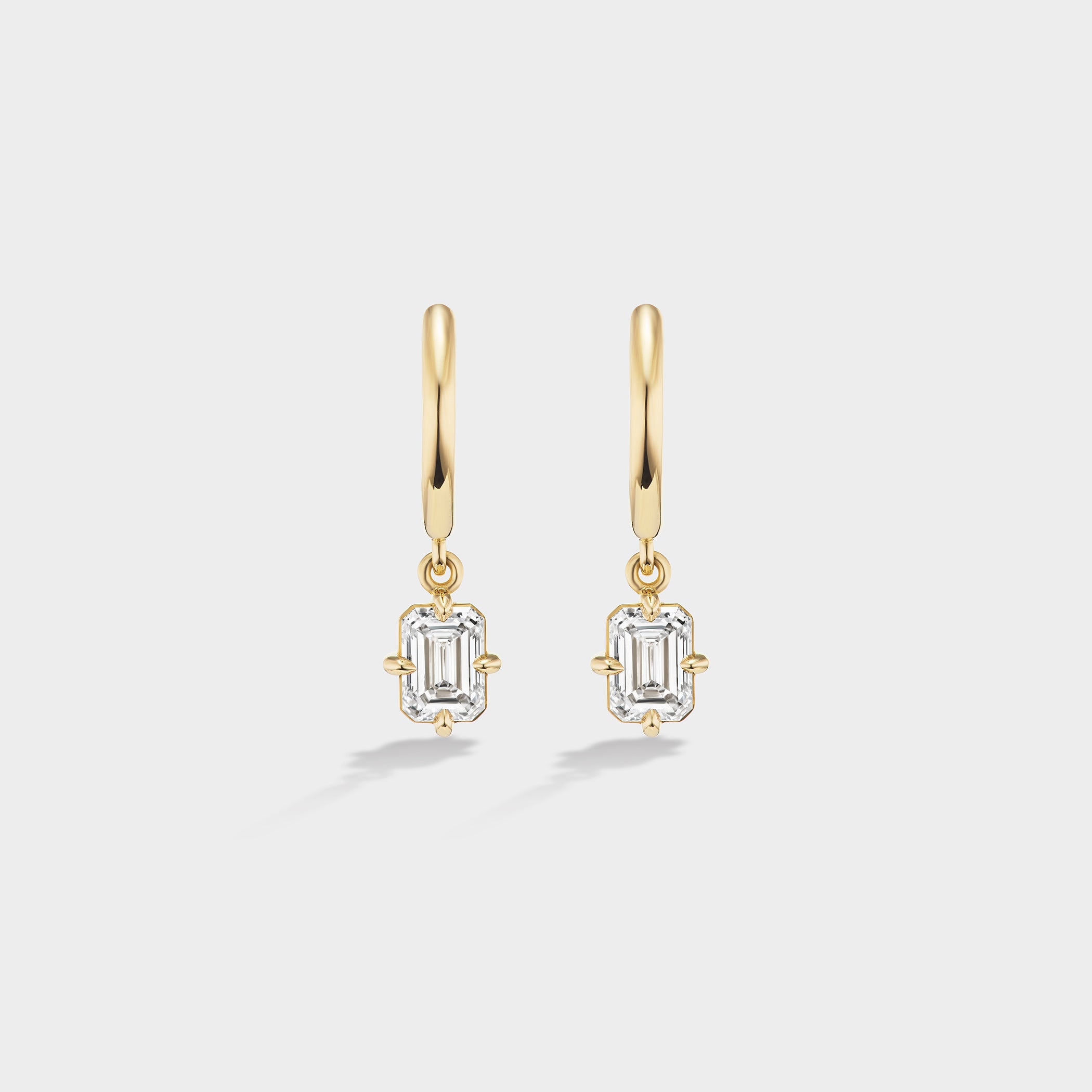 lab grown diamond hoops