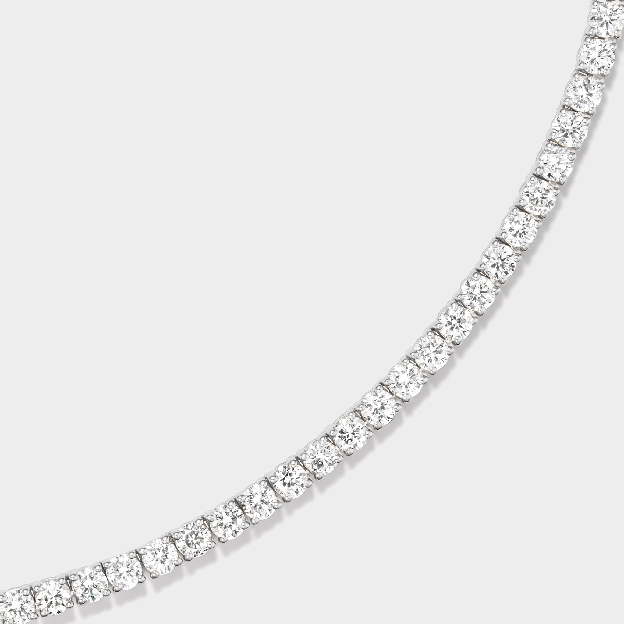 lab grown diamond tennis necklace