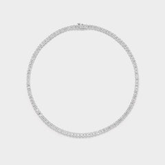 Emerald Cut Tennis Necklace