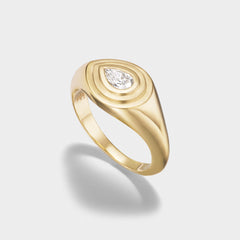 Gold Signet Pinky Ring