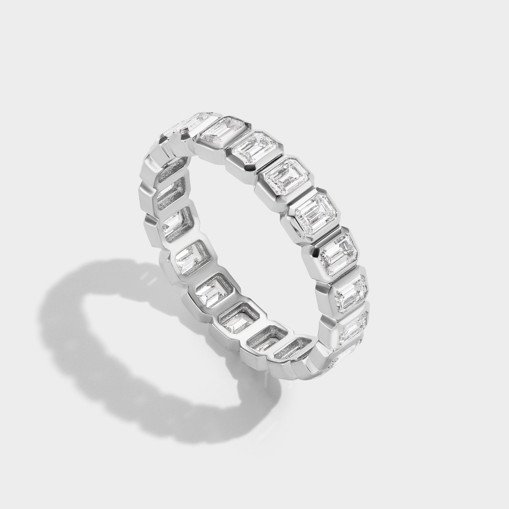 Emerald Cut Eternity Band