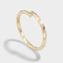 Gold Diamond Bangle Bracelet 