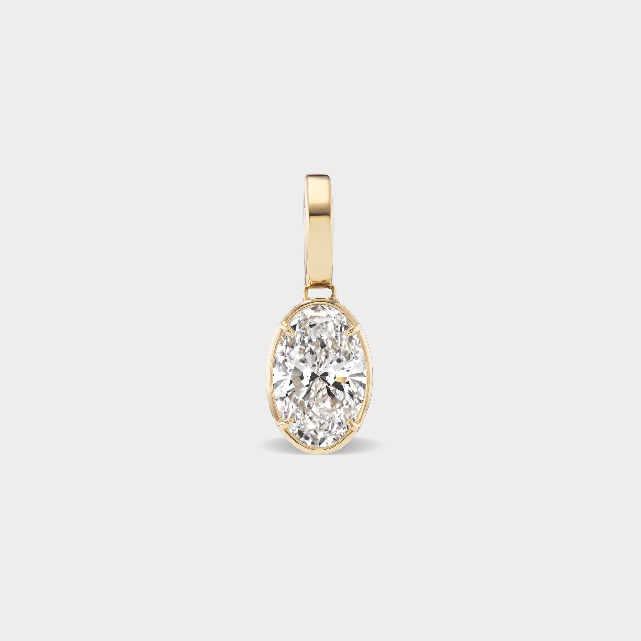 Oval Diamond Pendant 