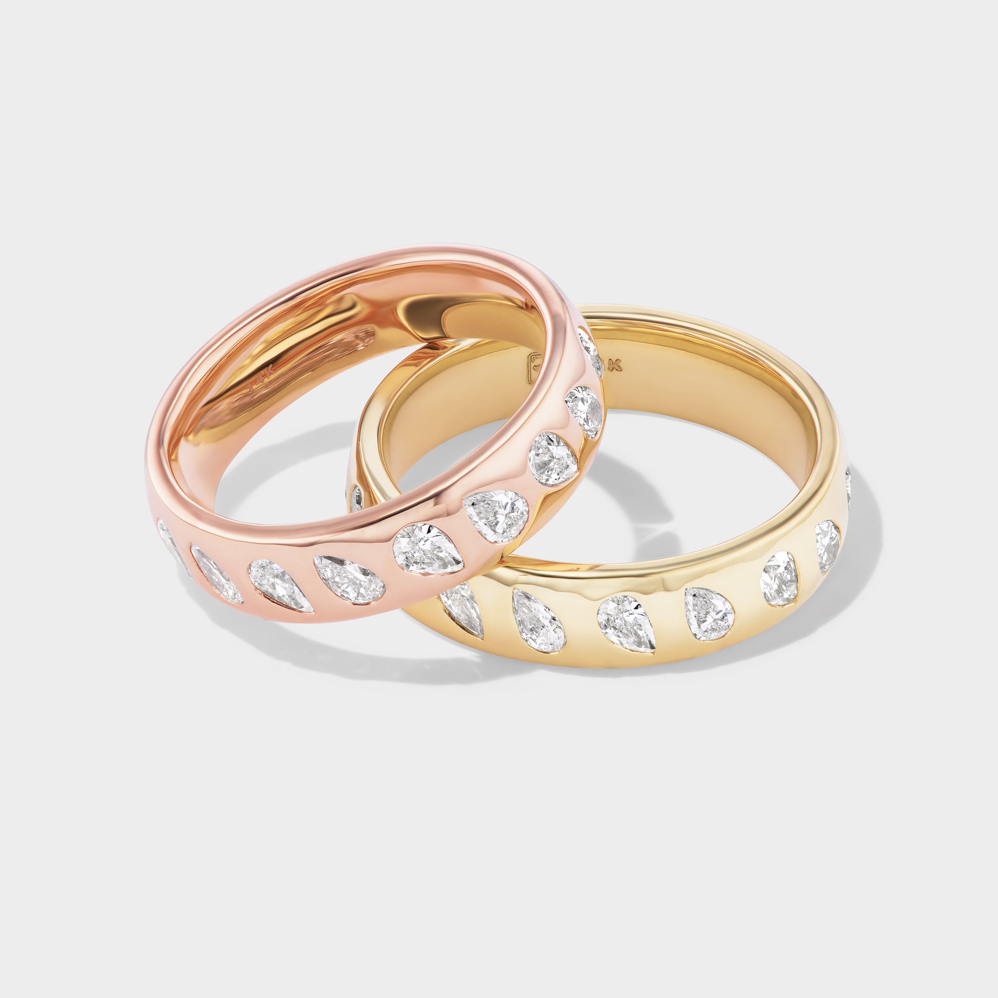 wide band rings with diamonds
