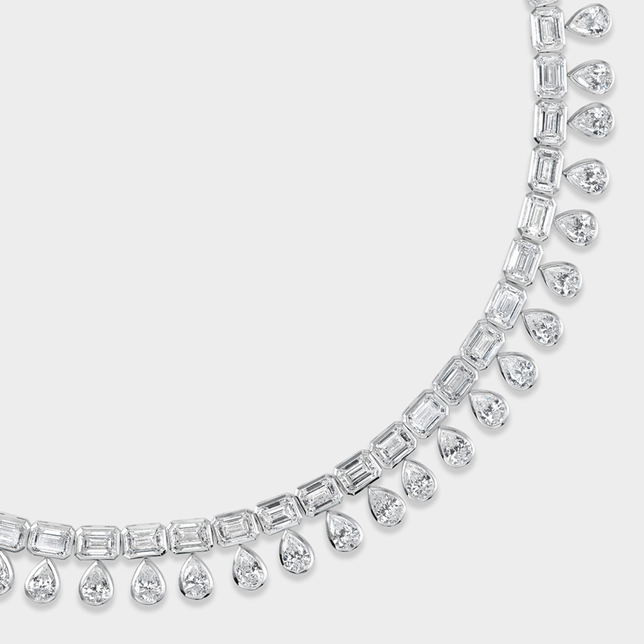 white gold diamond necklace